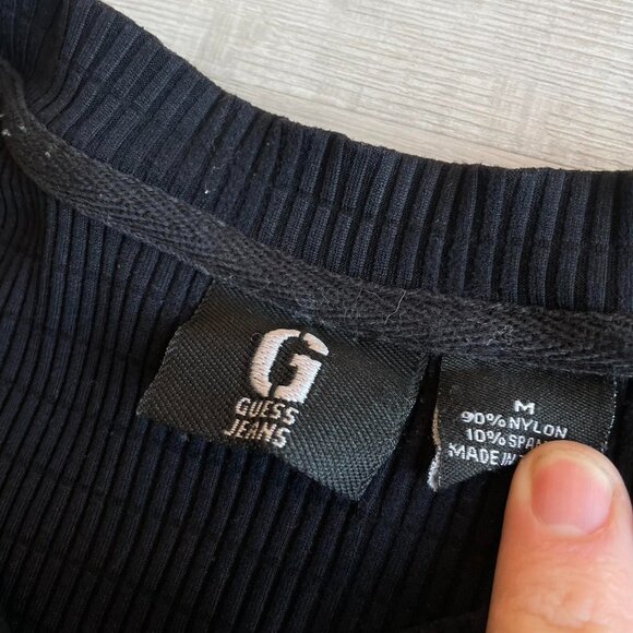 2000s Guess Ribbed Nylon Cargo Pocket Tee - Picture 4 of 6